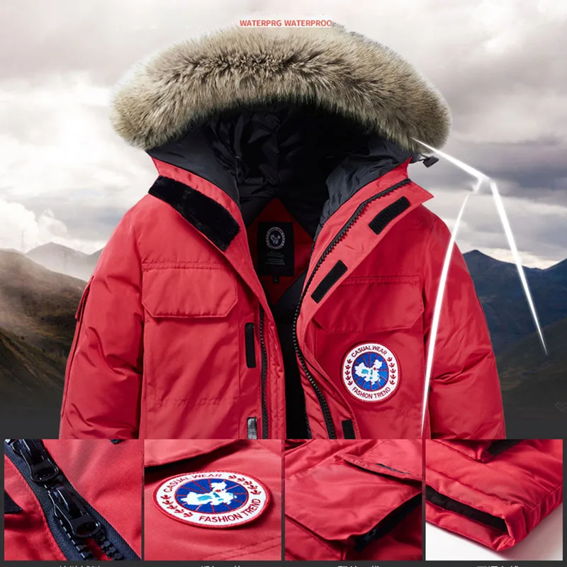 VARSANOL Hooded Men's Parka Jackets Winter Warm Men Jacket Coat Embroidery Outerwear Windbreaker Thick Parkas Male Plus Size 8XL