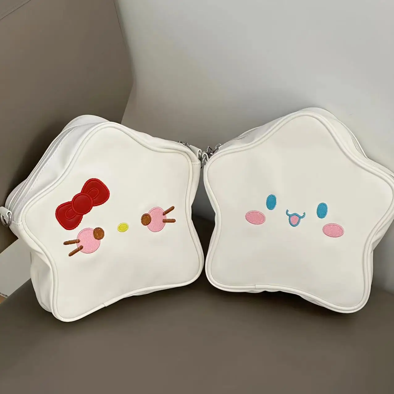 

Sanrio Kawaii аниме Hello Kitty Cinnamoroll Kuromi сумка через плечо Симпатичная мультяшная сумка через плечо Студенческая девочка ПУ Y2k рюкзак подарок