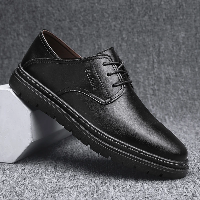 

Новинка; Мужские модельные туфли; Официальная обувь из натуральной кожи; Мужские туфли-оксфорды высокого качества; Модная мужская офисная обувь; Размеры 39-44