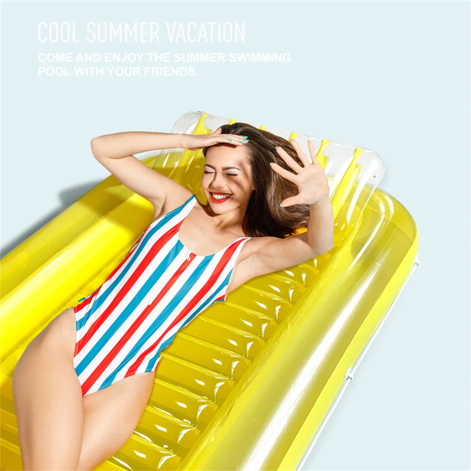 Надувной плавающий ряд летний ПВХ-гамак для воды надувной матрас бассейна кресло