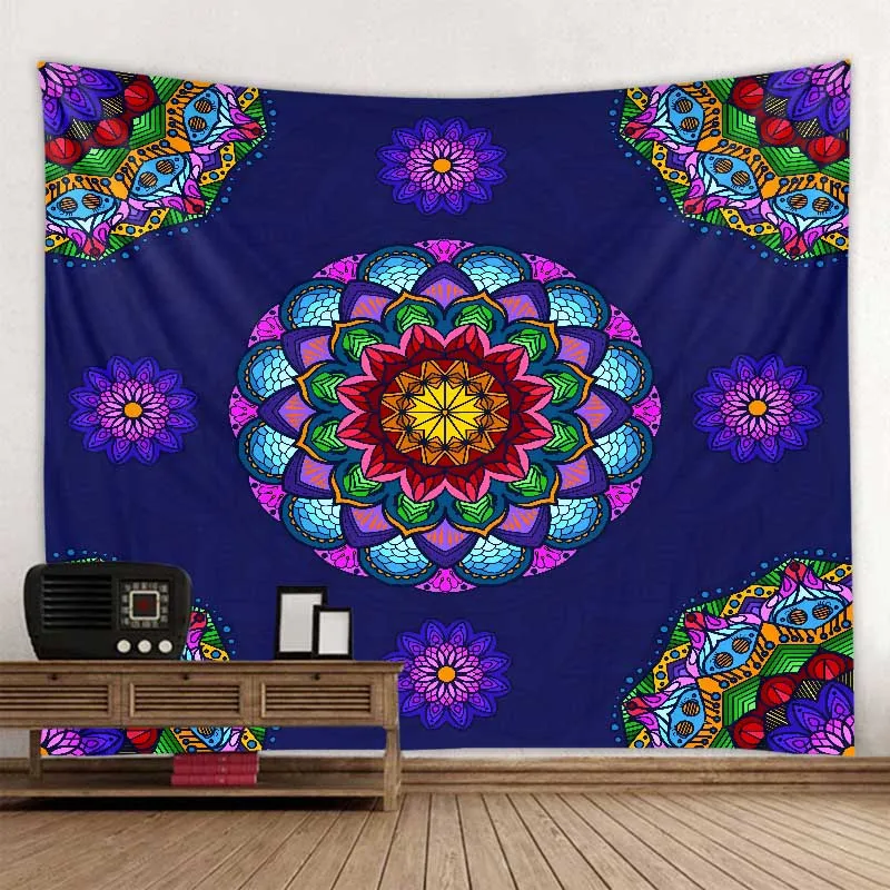 

Indian mandala tapestry elephant wall hanging bohemian style decorative wall covering yoga mat aesthetics room decoration
