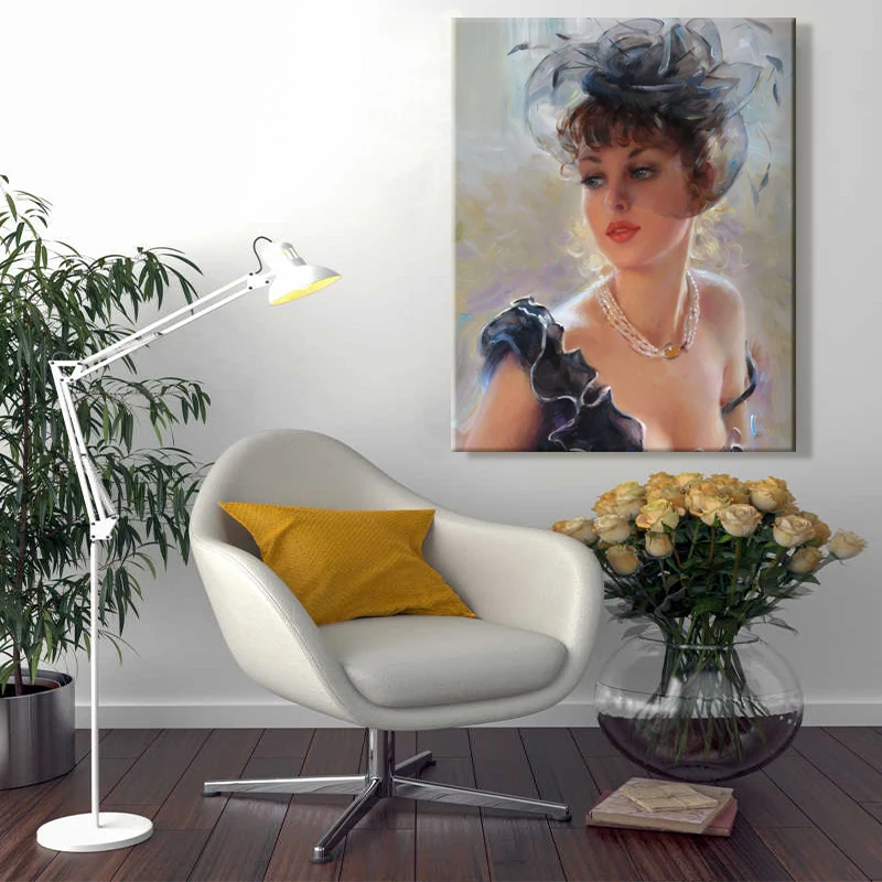 

Картина по номерам с перекрестными языками, декоративная подвесная картина для гостиной, ручная работа, grace, красивые характеристики