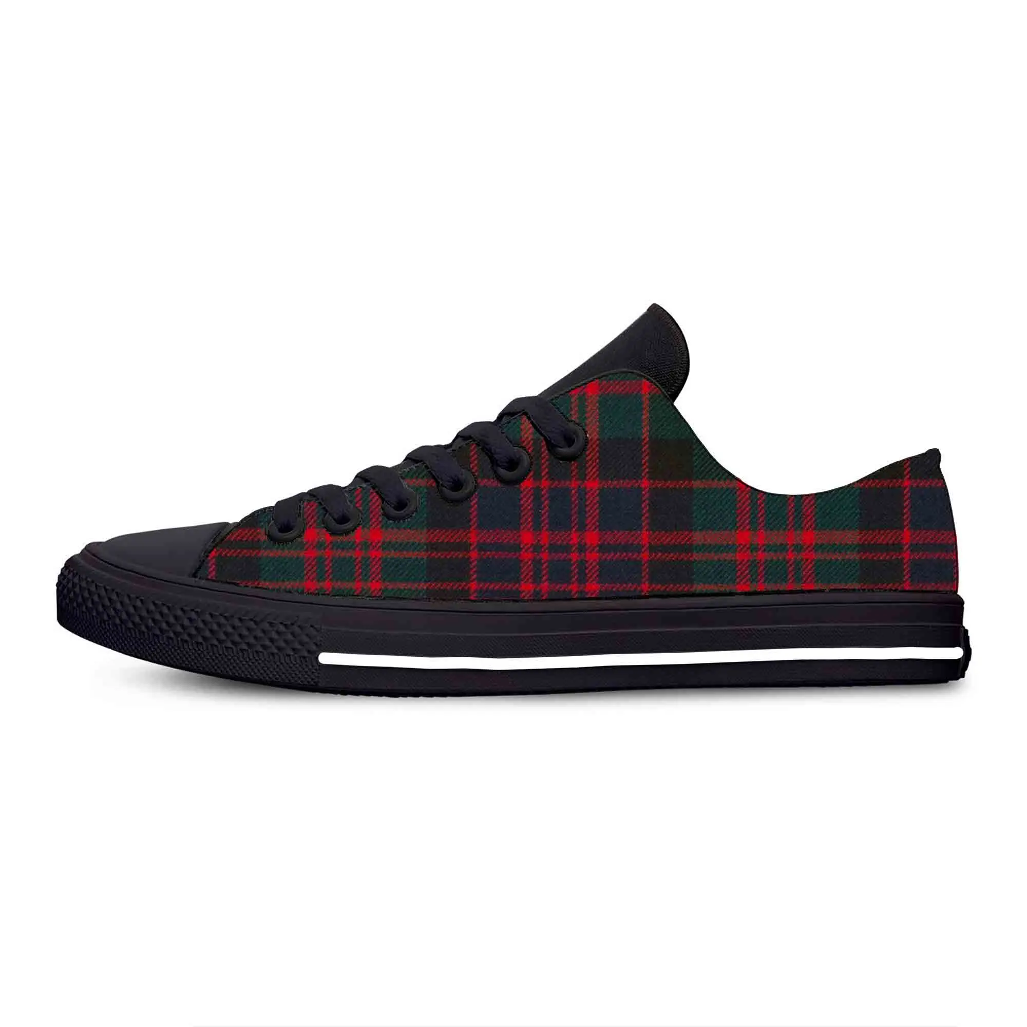 

Hot Summer MacDonald Tartan Plaid Scottish Stewart Aesthetic Casual Cloth Shoes Men Women Sneakers Low Top Classic Board Shoes