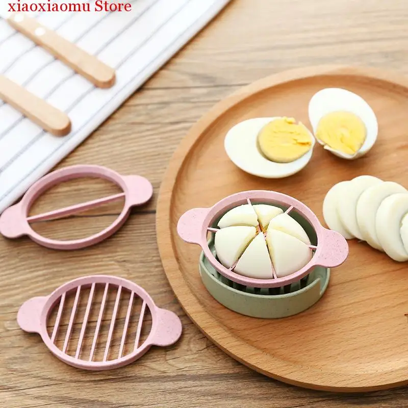 

1pc Multifunction Wheat Straw Cut Egg Slicer Dividers Preserved Egg Splitter Cut Eggs Kitchen Essential Cooking Tool