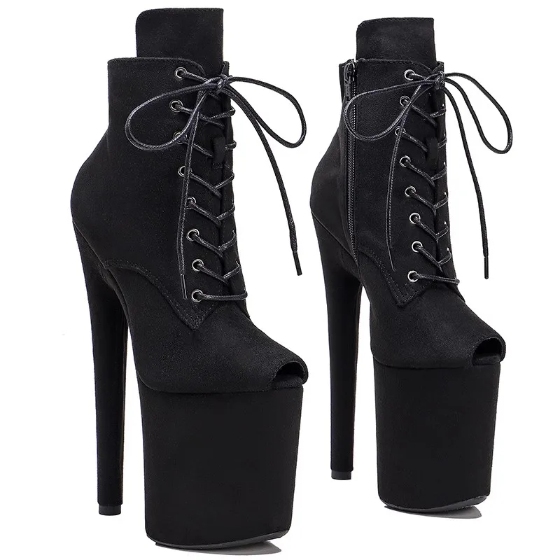 Женские замшевые ботильоны Auman Ale экзотические ботинки на платформе и высоком