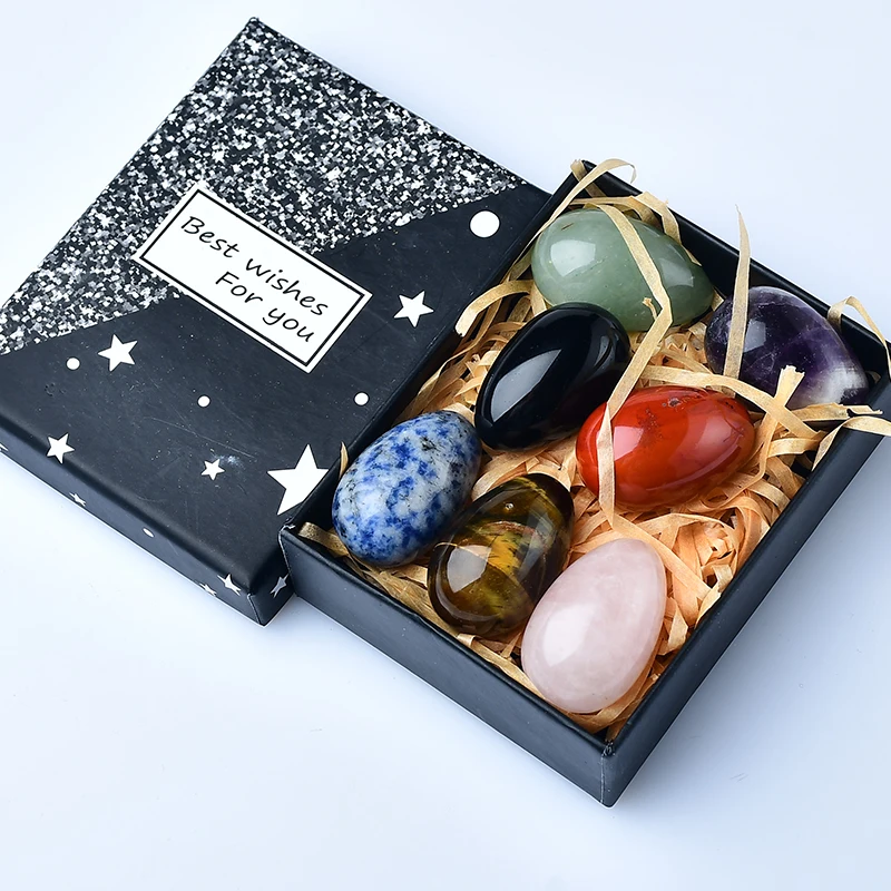 

7Pcs Crystal Mini Egg Gem Energy Gift DIY Accessories Family Women Kegel Exercise Pelvic Floor Muscle Vaginal Health Care Massag