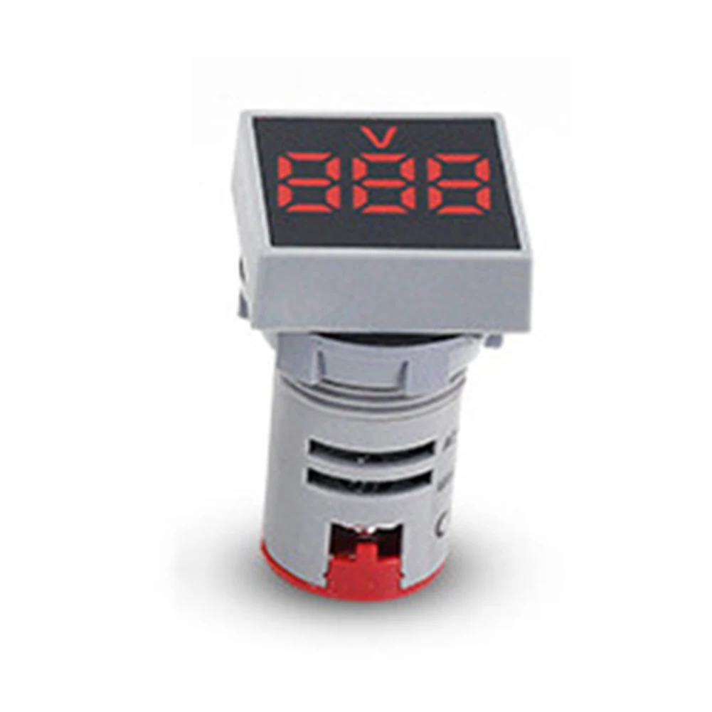 СВЕТОДИОДНЫЙ цифровой измеритель напряжения с квадратной панелью AC20-500V