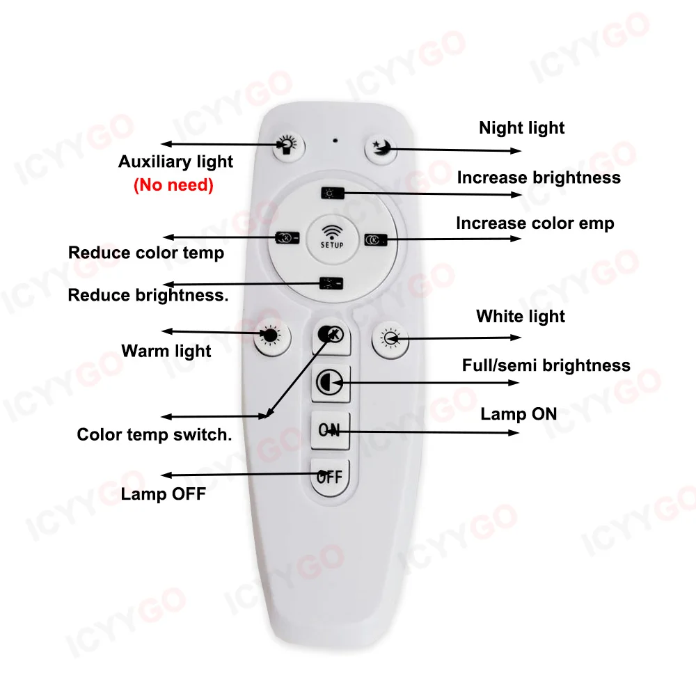 Фото 2.4G LED драйвер 48W 80 100W 120W 140W 160W пульт дистанционного управления приложение трансформатор подходит для диммируемого светодиодного подвесного светильника с изменяемым цветом №4
