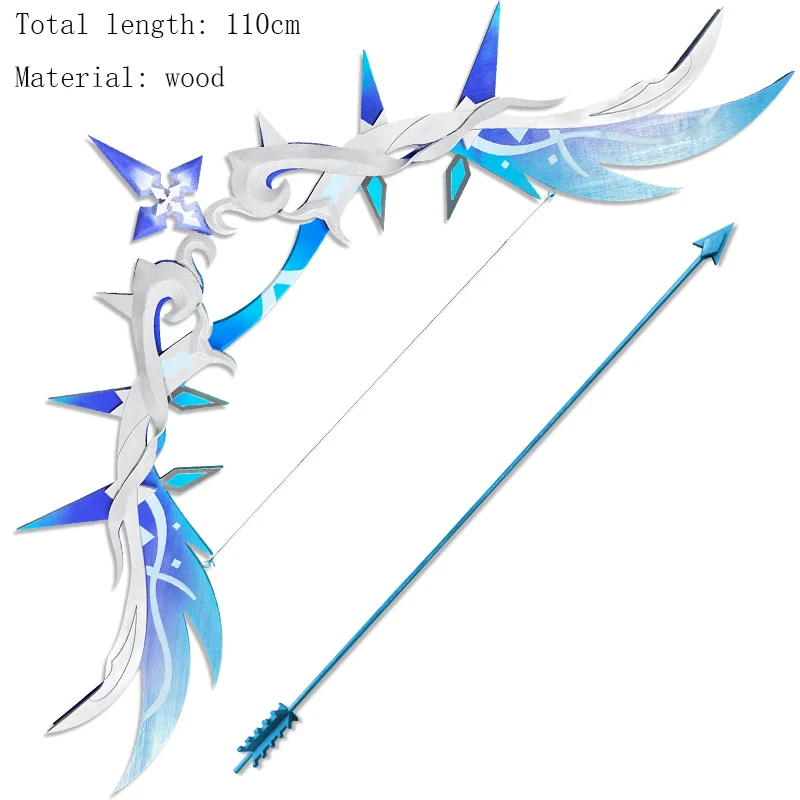 Game Genshin Impact Anime Cosplay Tartaglia Weapons Polar Star Cloud Moon Bow Arrow Props Anime Comic Shows Events Accessories images - 6