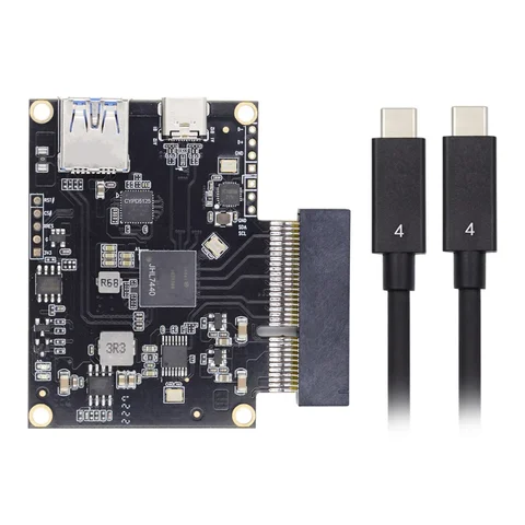 Внешняя графическая док-станция Thunderbolt4 к PCI-E 4X, основный адаптер USB4, 40 Гбит/с, USB4 к PCIE SSD 4x, совместимая с Apple Ma