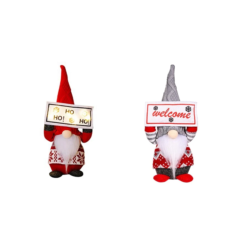 Рождественские гномы плюшевые ручной работы шведские Tomte украшения с