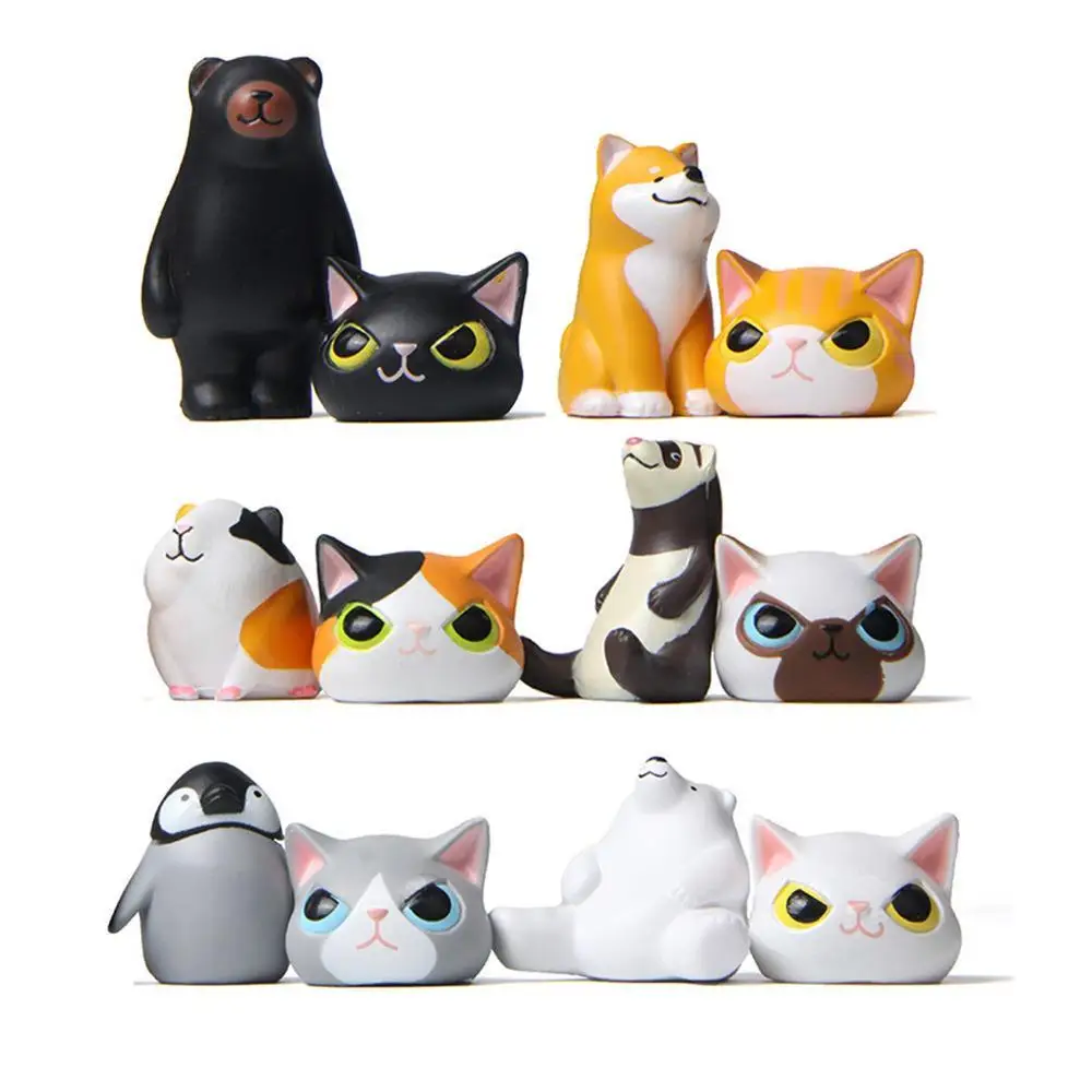 

Камуфляжный костюм кошки, 6 животных, костюм кошки, головной убор, костюм Сиба-ину, морская свинка, ручная работа, креативная Ландшафтная кук...