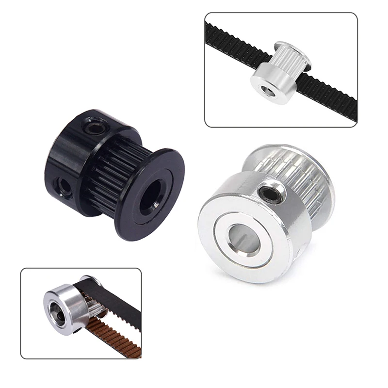 1/2/5PCS 16/20 Teeth Aluminum Synchronous Gear Wheel Screw Bore 5mm 8mm GT2 Belt Width 6mm 3D Printer Part 2GT Timing Pulley - купить по