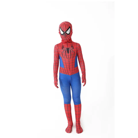 Костюм Супергероя человека-паука для мальчиков и девочек, комплект костюмов в 3D стиле, боди для косплея на Хэллоуин и Рождество, 12 моделей s