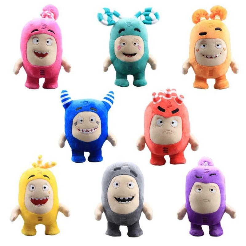 

18CM-25CM Cartoon Plush Toys Cute Oddbods Bubbles Stuffed Doll Anime Angry Smiling Plush Doll for Children Birthday Gifts