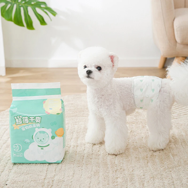 

Pet Female Diaper Disposable Leakproof Nappies Super Absorption Wraps Sanitary Pants Healthy Physiological Pants Dogs Products