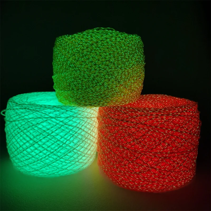 

50g Creative Glowing Yarn DIY Handcraft Luminous Yarn Thread For Bag Sweater Gloves Hand Knitting Novel Functional Yarn 1mm