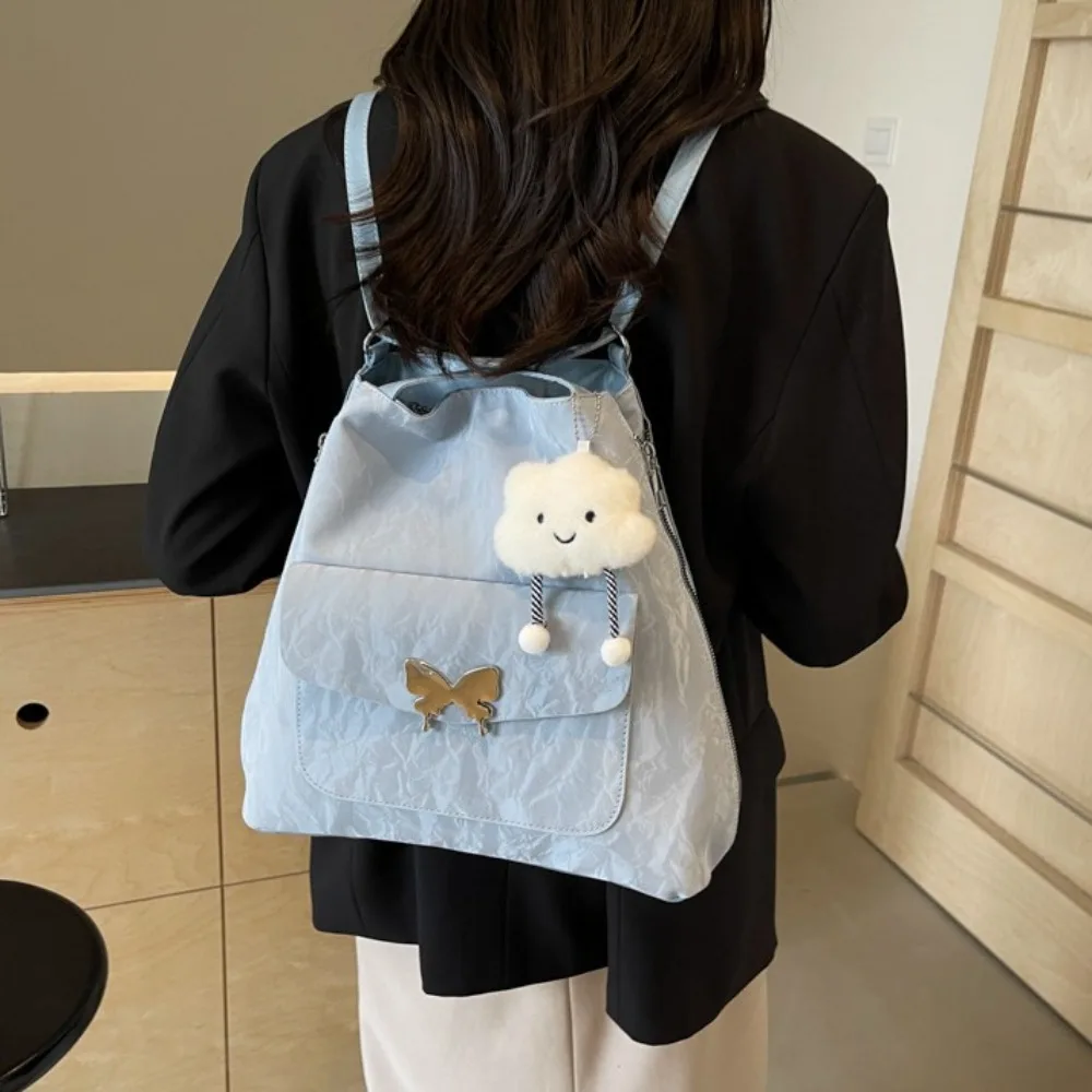 Большой вместительный рюкзак-тоут с бабочкой корейский стиль сумка через плечо