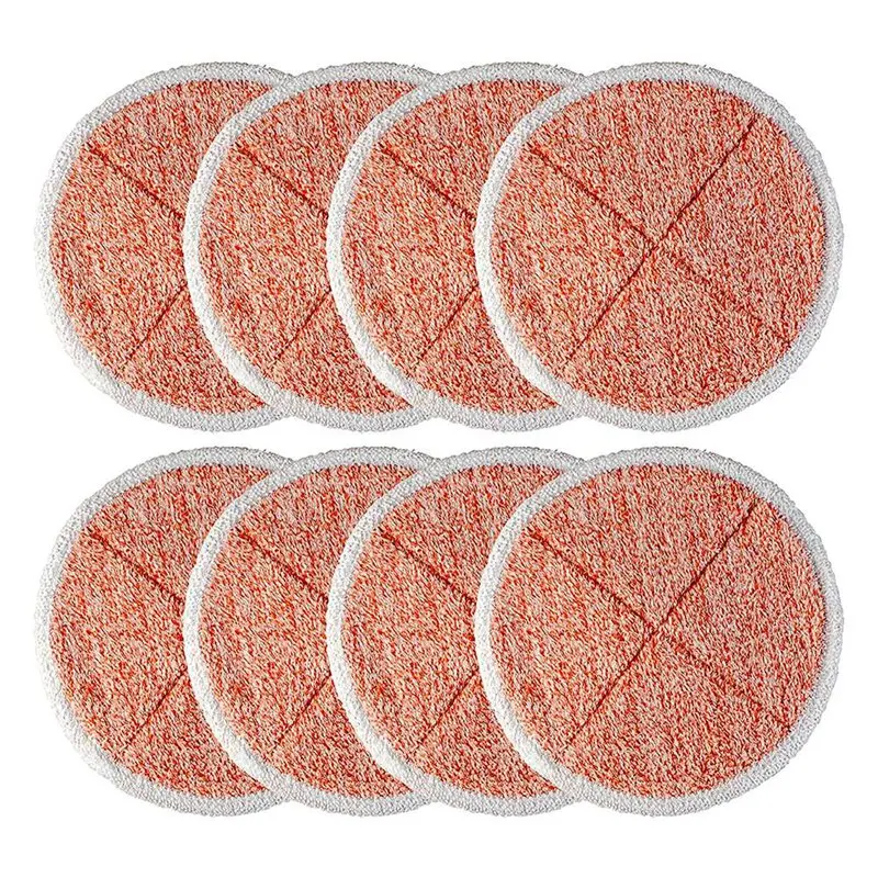 

Spinwave Electric Mop Pad for Bissell 2124 2039A Hard Floor Mop Cleaners Pads - Heavy Scrub Pads - Pack of 8