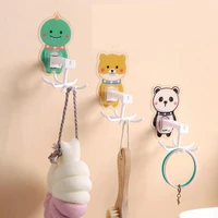 1 pc cartoon six claw hook multi purpose hooks 360 degrees rotated rotatable rack for organizer and storage accessories