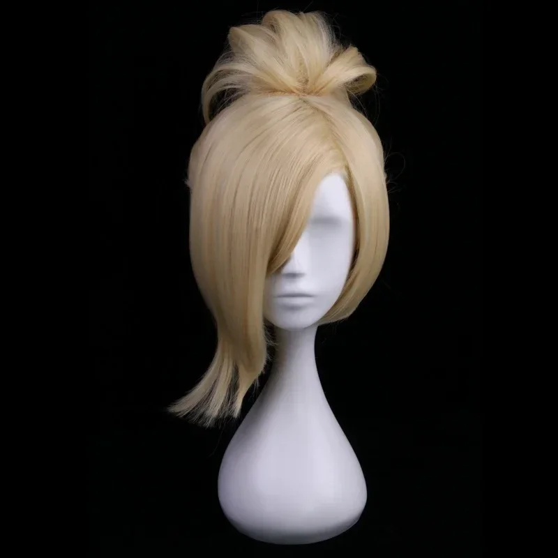 35 см синтетический короткий светлый парик костюм игры OW Overwatch Mercy косплей парики с