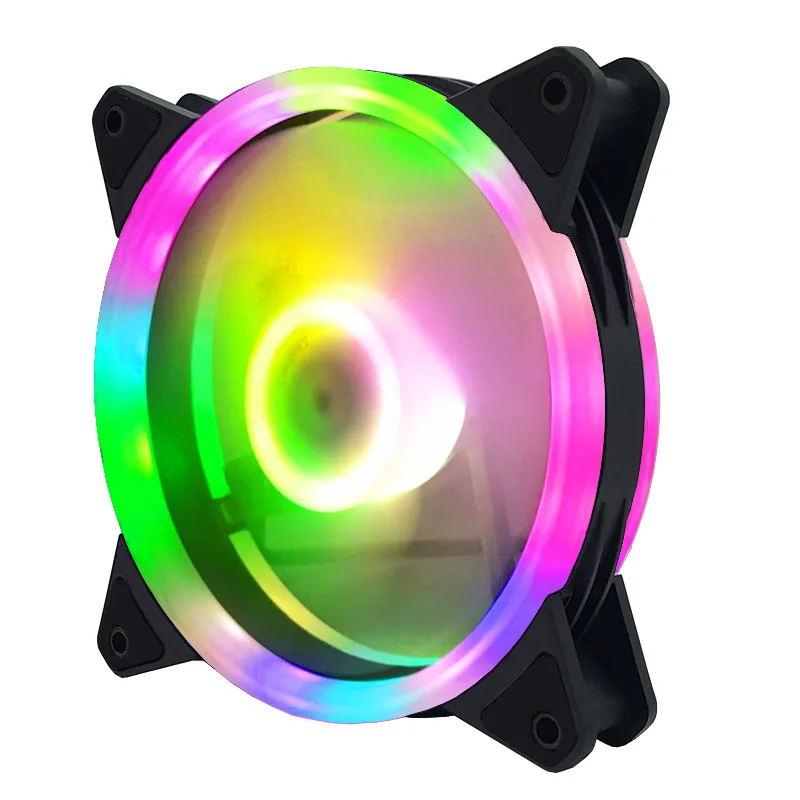 

DIY game player computer supporting RGB lighting effect cooling fan remote control kit 6pin interface adds indoor atmosphere