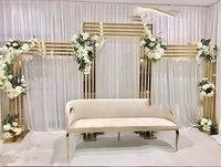 3pcs wedding party flower wall arch frame welcome sign flag stand home screen door birthday baby shower dessert backdrops decor