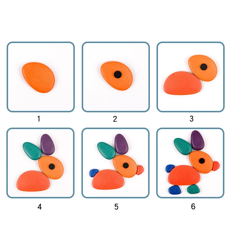 Детский деревянный пазл сделай сам сумасшедший Штабелируемый камень