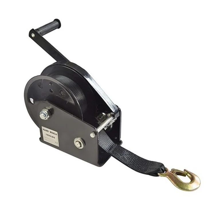 

Factory Supply Portable 1200 Lbs Hand Manual Winch Galvanized Black Strong Hand Winch Worm Gear