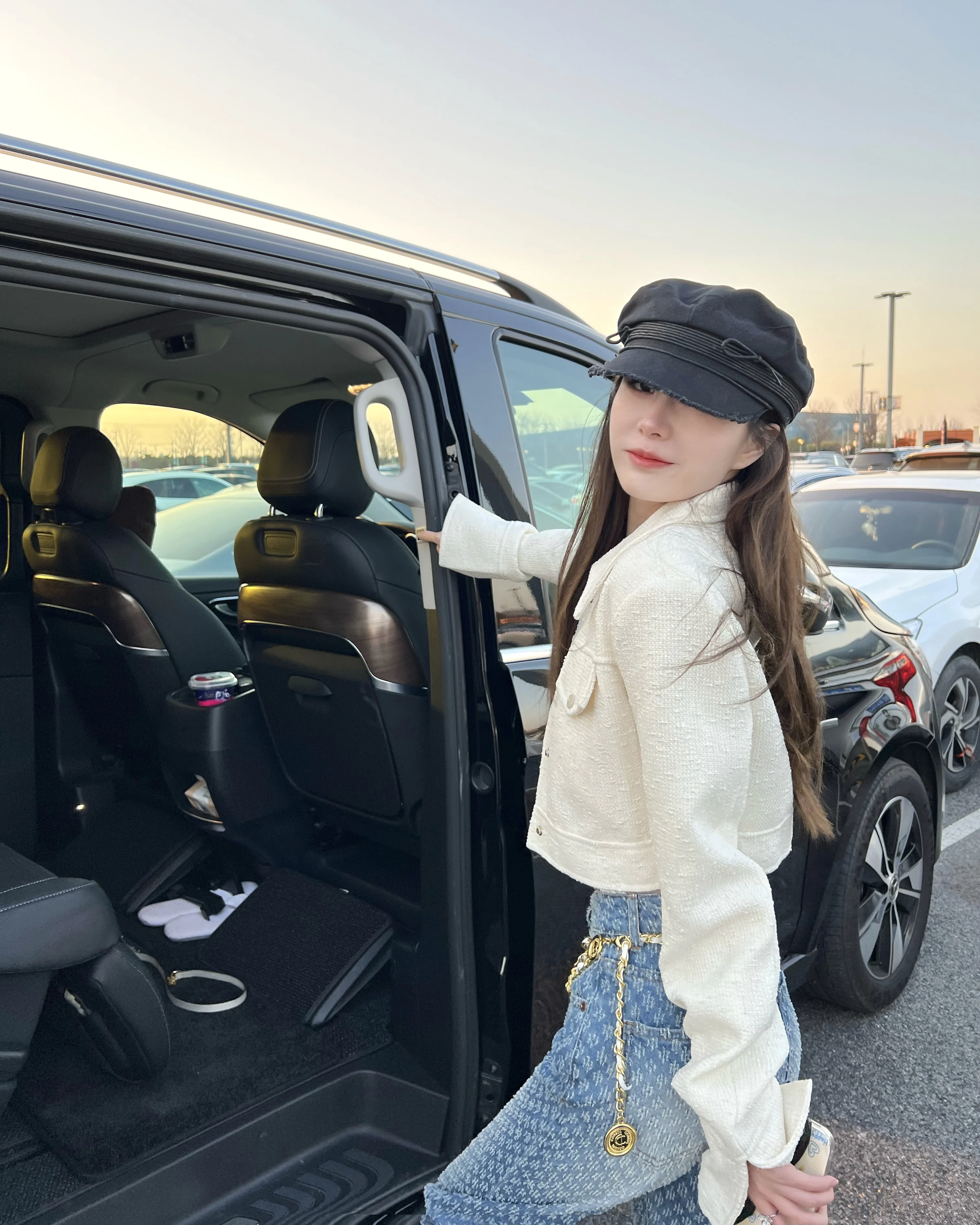 @ Uniken [Daily Blogger] Spring and Autumn Short Graceful Outerwear Women Ladies All-Matching Jacket Long sleeve Top