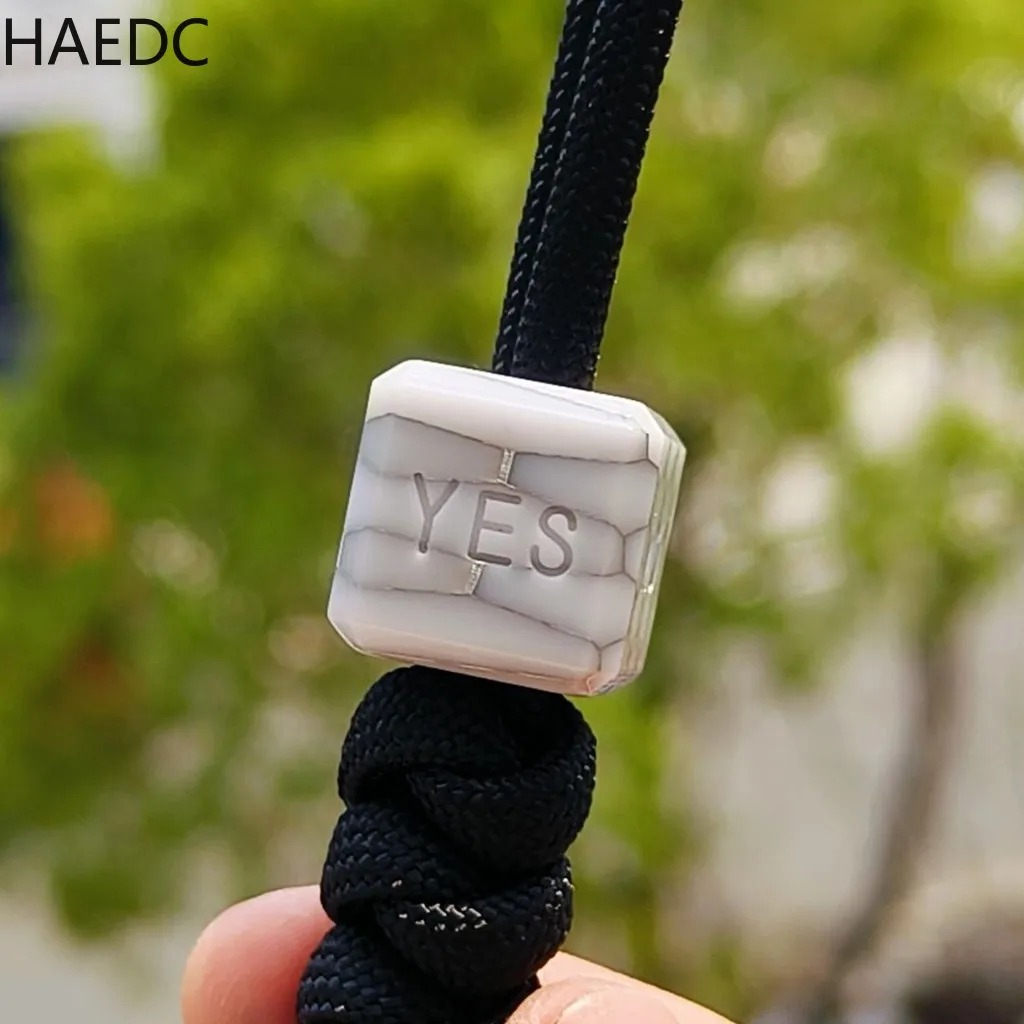 Светящаяся Подвеска для браслета и ожерелья HAEDC YES/NO из смолы