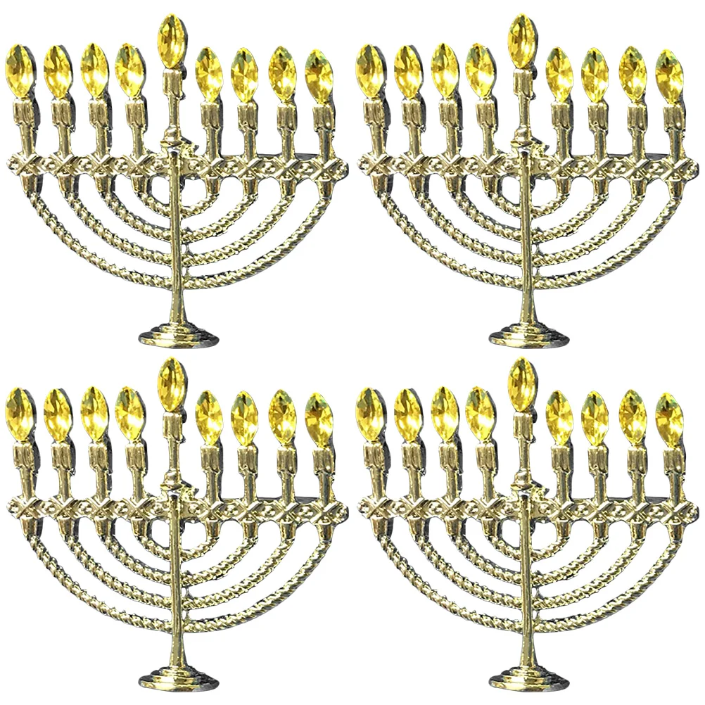 

Napkin Hanukkah Rings Ring Serviette Buckle Buckles Table Jewish Menorah Holder Party Decor Chanukah Towel Alloy Reusable Hotel