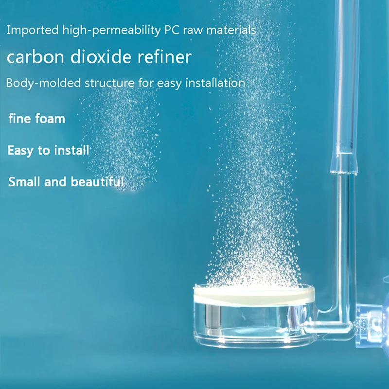 

New aquarium CO2 atomizer transparent CO2 diffuser purifier integrated PC material special ceramic plate fish tank CO2 atomizer