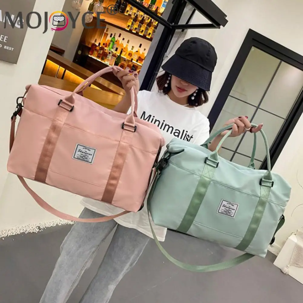 

Новинка 2022, модная однотонная нейлоновая сумка через плечо для фитнеса, Портативная сумка для влажной и сухой сушки, вместительные дорожные...