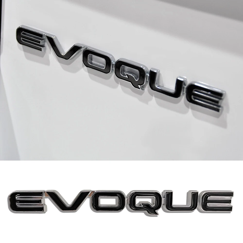 

3D-эмблема из АБС-пластика с надписью EVOQUE для заднего багажника, декоративные аксессуары для автостайлинга Land Rover Range Rover SVR Discovery