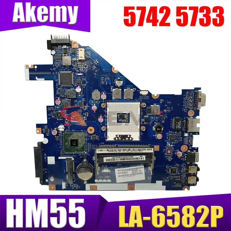 MBRJW02001 for ACER Aspire 5742 5733 laptop motherboard PEW71 LA-6582P MBRJW02001 HM55 SLGZS
