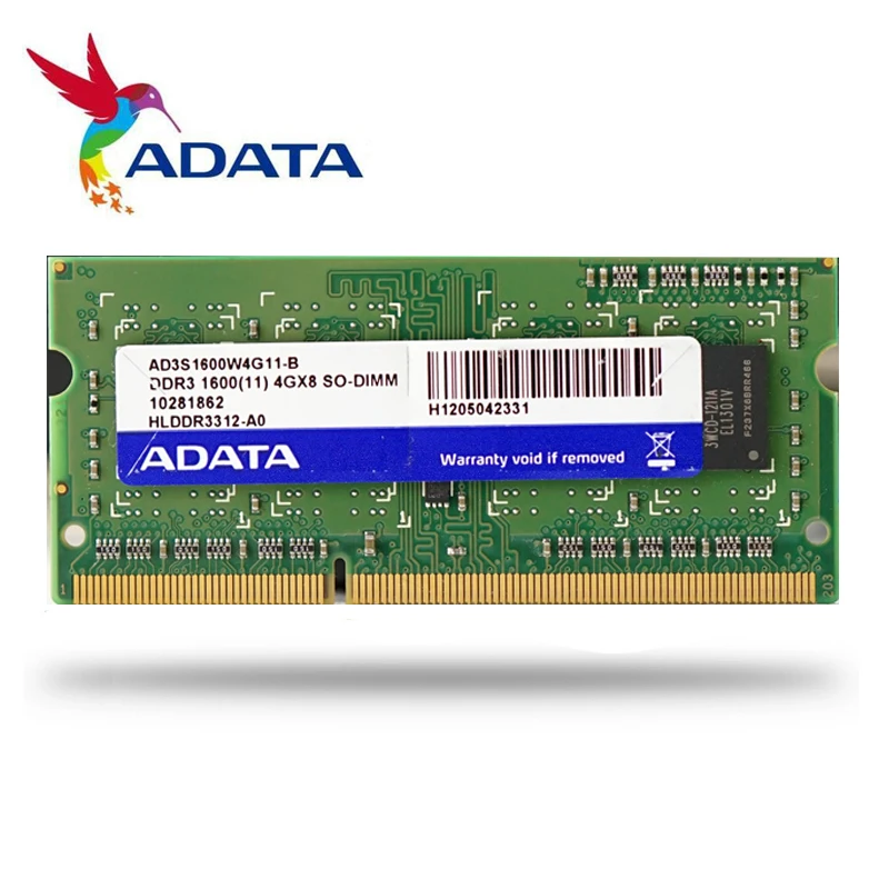 AData ноутбук PC3 DDR3 2 ГБ 4 8 1333 МГц 1600 память RAM mhz |