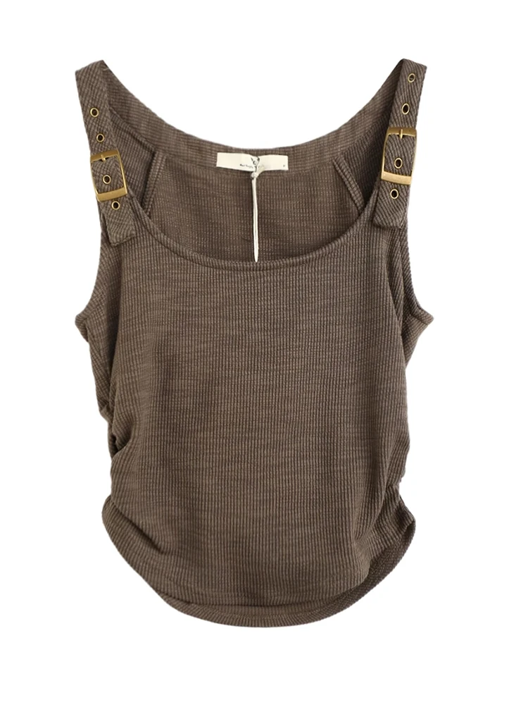 Летняя женская винтажная майка в американском стиле винтажные укороченные топы