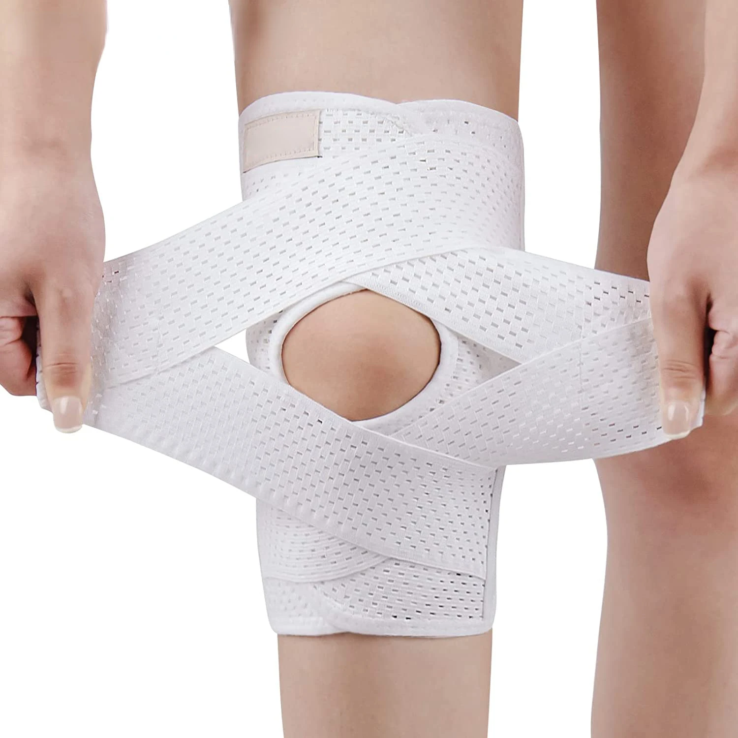 

Knee Compression Sleeve Pads with Side Stabilizers for Meniscal Tear ACL MCL Arthritis Injuries Recovery Breathable Knee Support