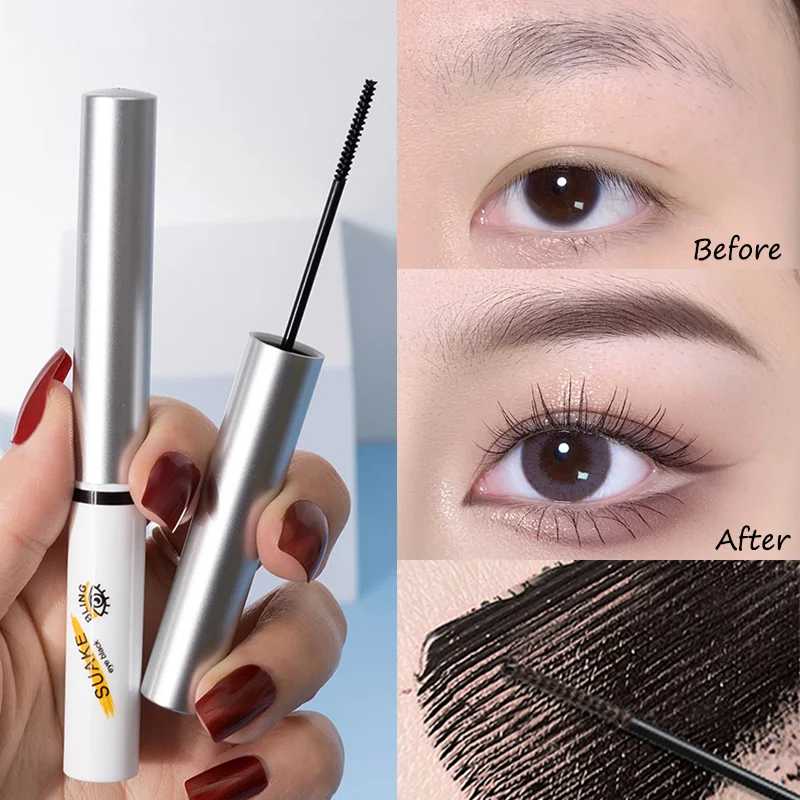 

Ultra-fine 4D Silk Fiber Mascara Waterproof Lasting Quick-drying Eyelashes Lengthening Makeup Natural Curl Thick Lashes Cosmetic