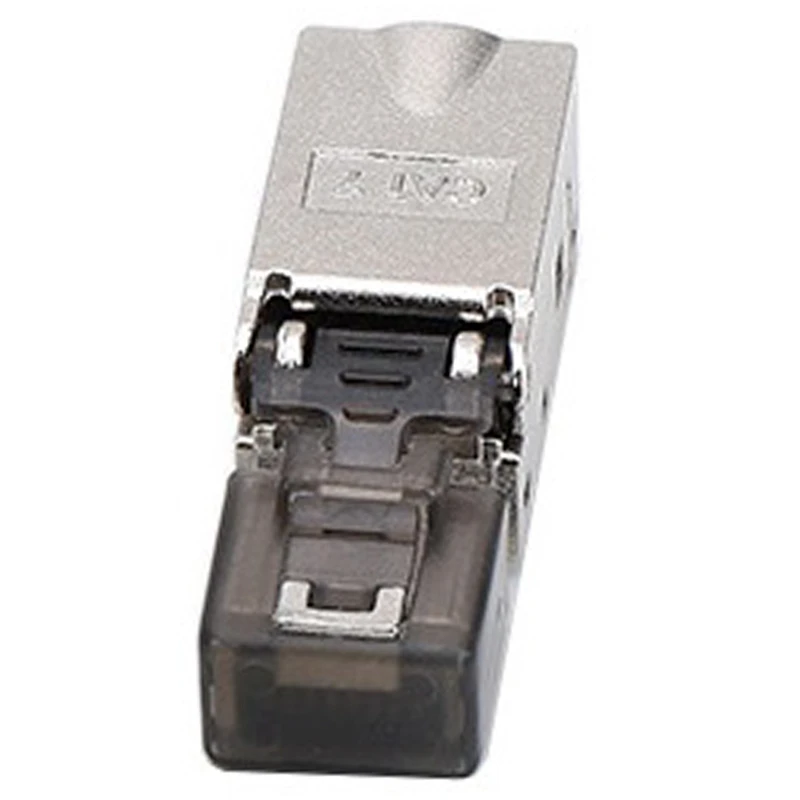 

Разъем RJ45 CAT8, без обжимного инструмента, CAT8 40 Гбит/с 50U, цинковый сплав, экранированный сетевой кабель, штекер RJ45