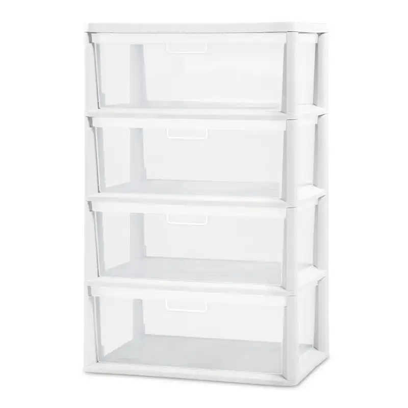 

4 Drawer Tower White