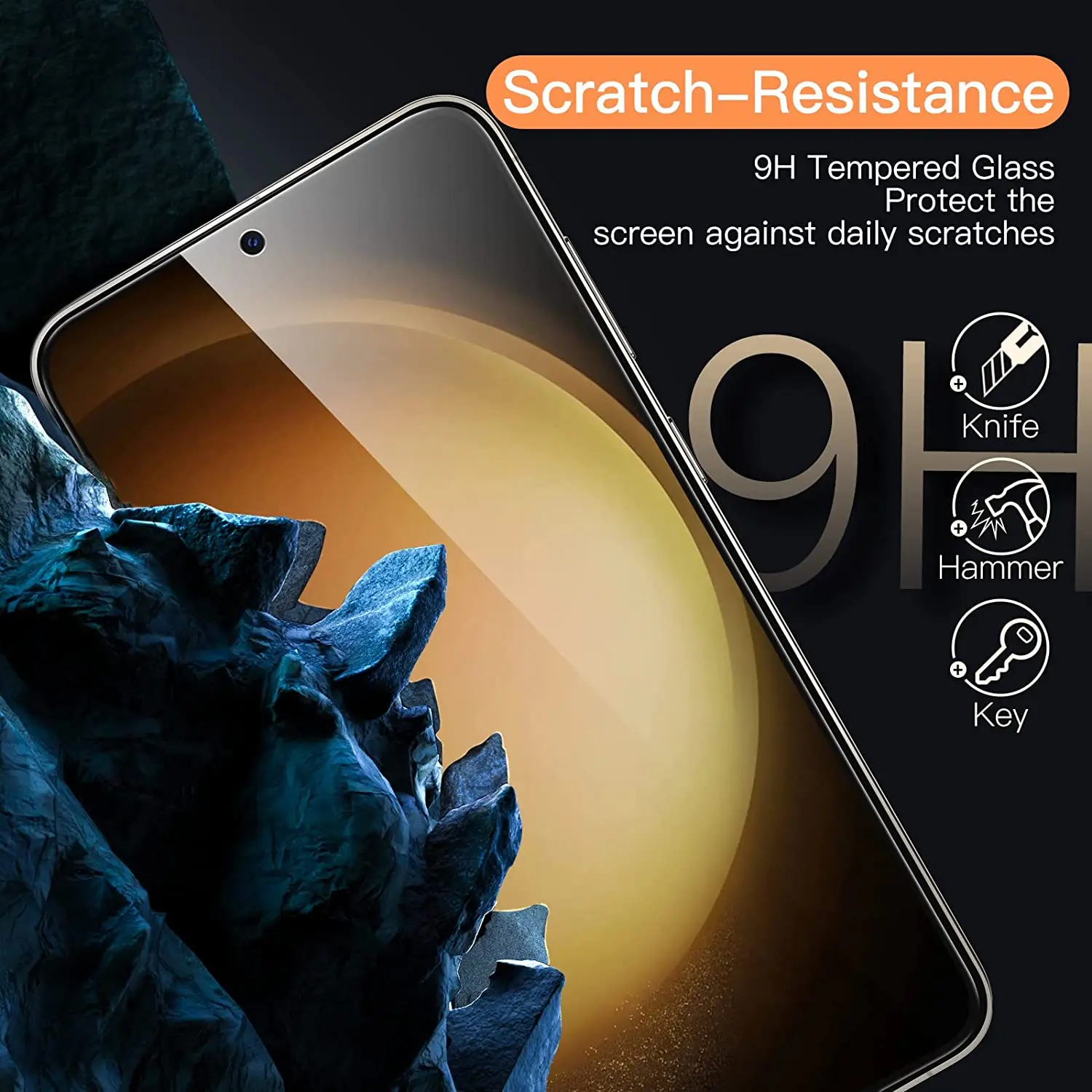 1/4Pcs Screen Protector Glass For Samsung Galaxy S23+ Plus 5G Fingerprint Unlocking Tempered Glass Film