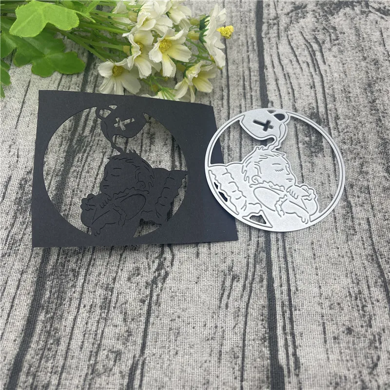 Молитвенный фон рамка Ремесло металлические Вырубные штампы для DIY Скрапбукинг альбом тиснение бумага открытки, декоративные поделки