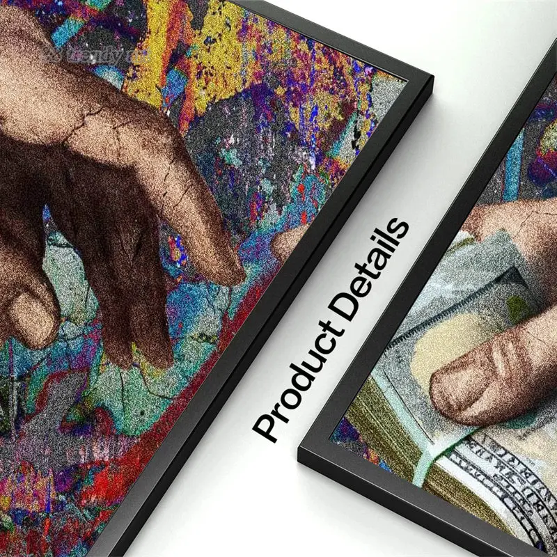 Микеланджело всемирно известная живопись граффити искусство носить деньги рука