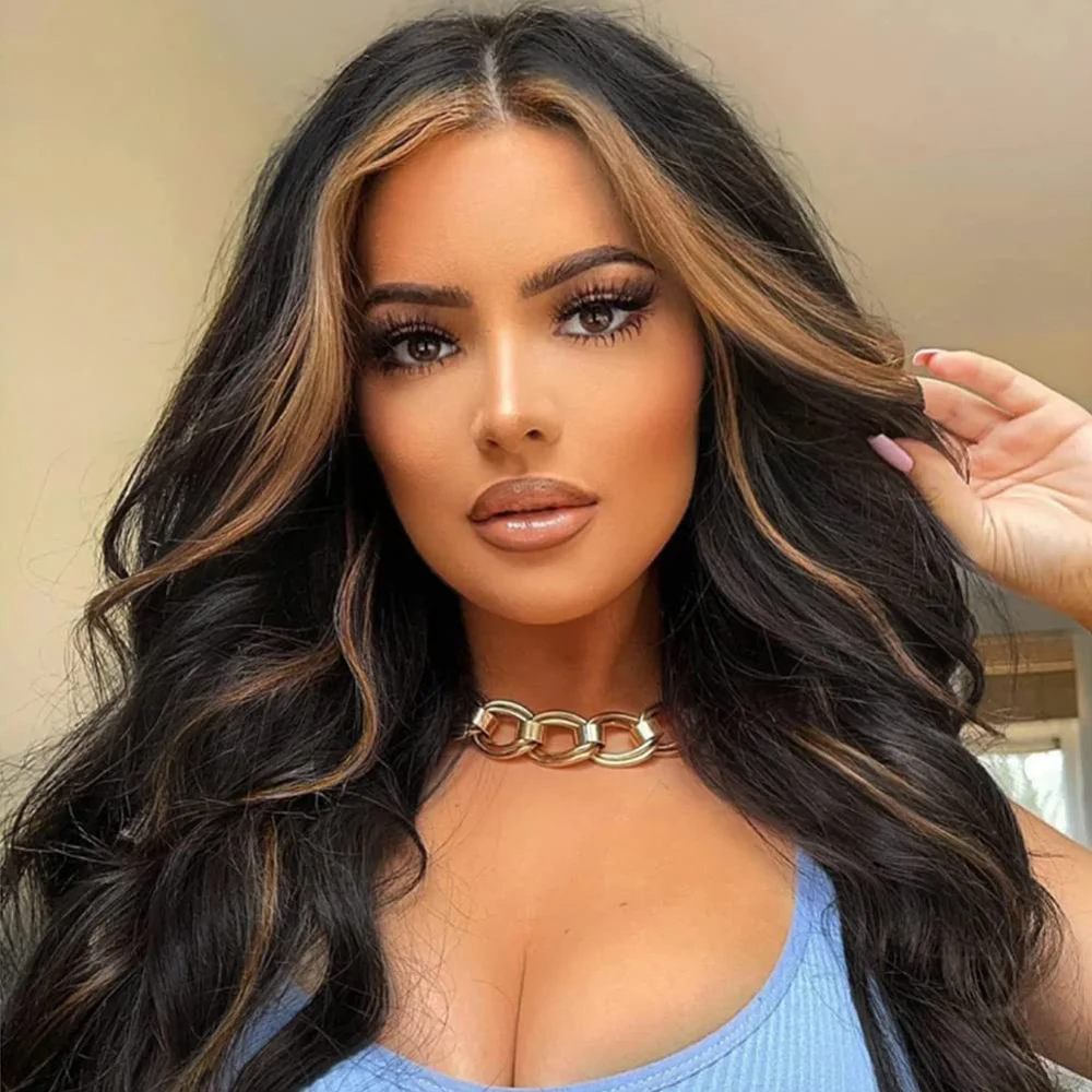 

Transparent Lace Wigs Long Wavy Ombre Brown Purple Synthetic Wig Women's Natural Hand Middle Drag Queen Party Lolita Hair Toupee