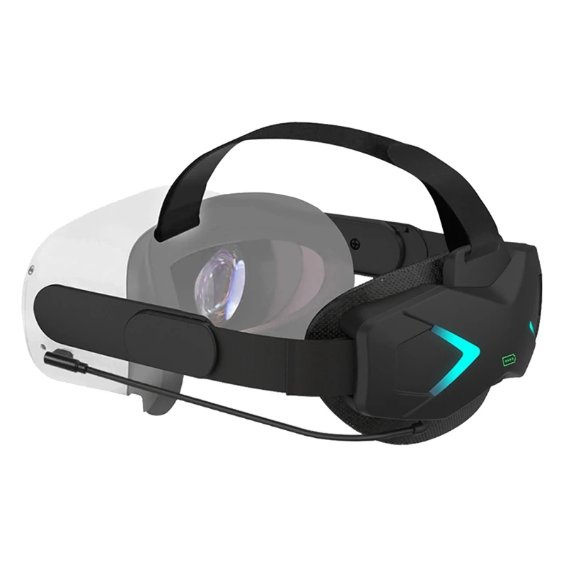 

Power Bank Adjustment Bracket With Colorful Light For Oculus Quest 2 VR Headset Game Accessories