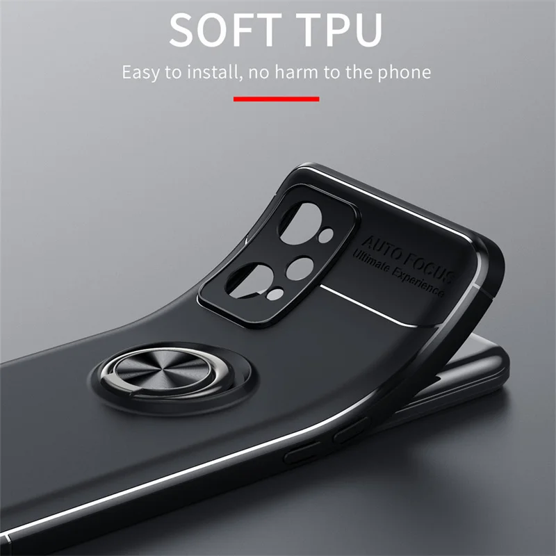 For Realme GT Neo 3T Case For OPPO Realme GT Neo 3T Cover New Bumper Soft Ring Magnetic Holder For Cover Realme GT Neo 3T Fundas