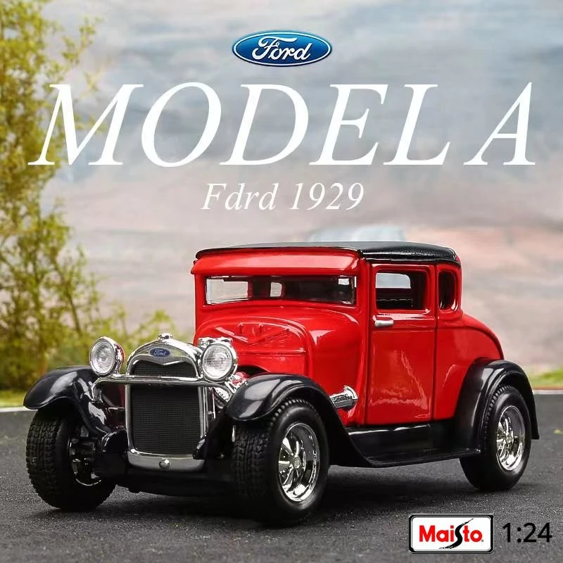 

Модель Maisto 1:24 1929 Ford новая желтая Ретро модель автомобиля из сплава Коллекционная Подарочная игрушка для мальчиков B730