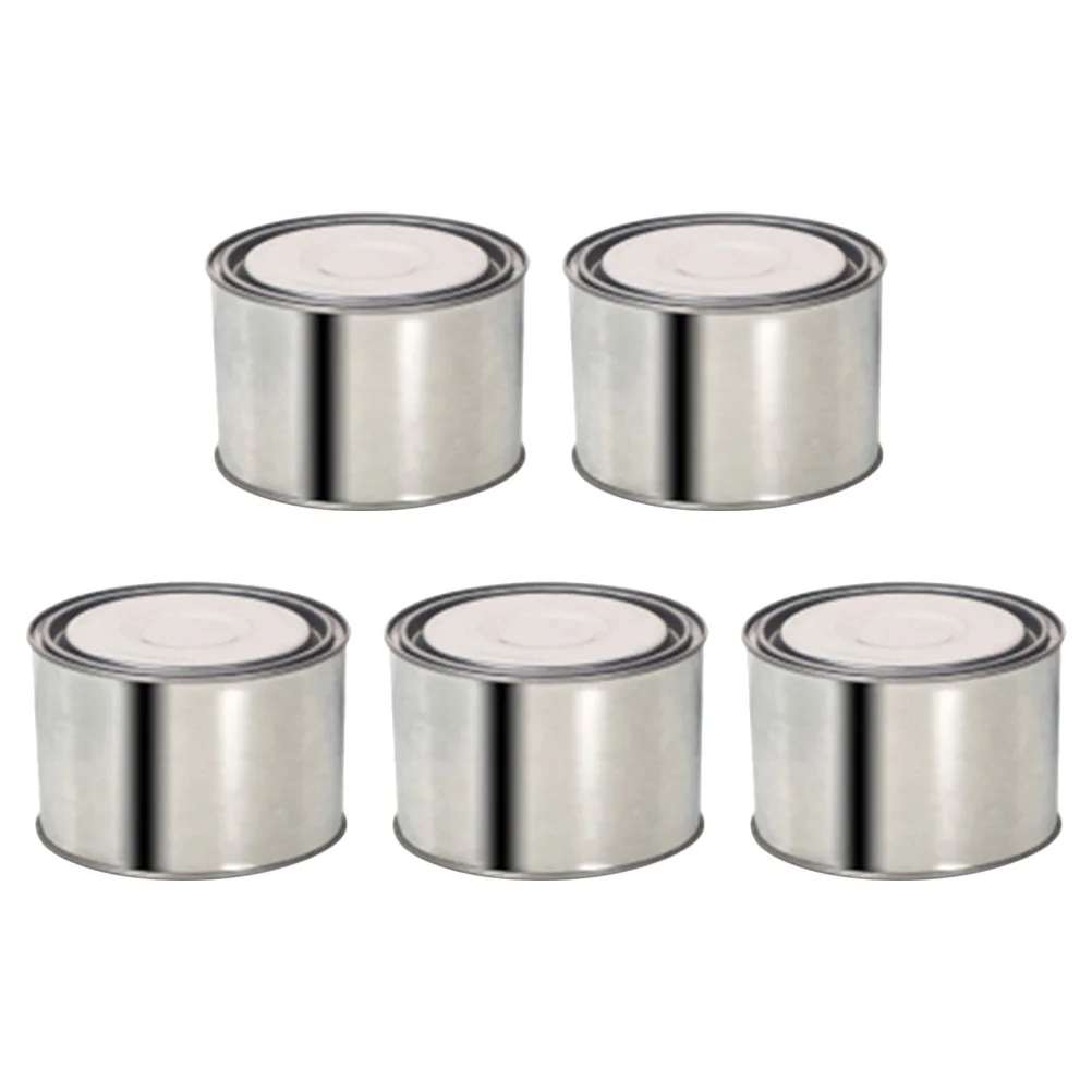 

Tin Can Metal Cans Kitchen Round Steering Pails Buckets Power Containers Oil Bucket Reservoir Empty Canisters Storage Lid Set